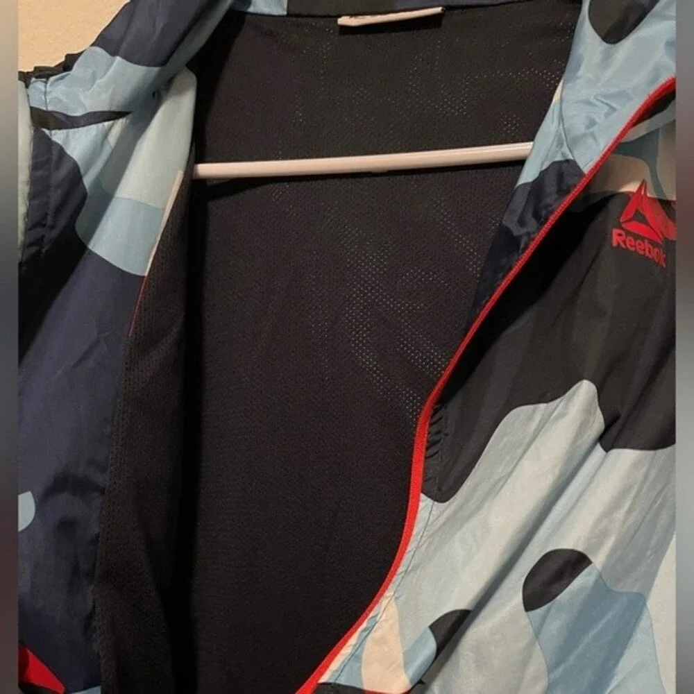 Reebok Big Boys Size 18 XXL Windbreaker Full Zip Hoodie Jacket
